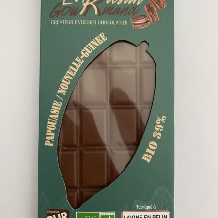 Chocolat lait Papouasie/Nouvelle-Guinée bio