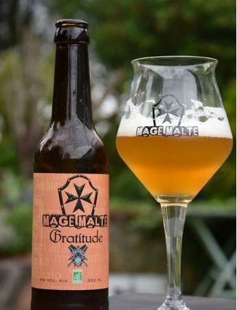 Bière Gratitude IPA bio (brasserie Mage malte)