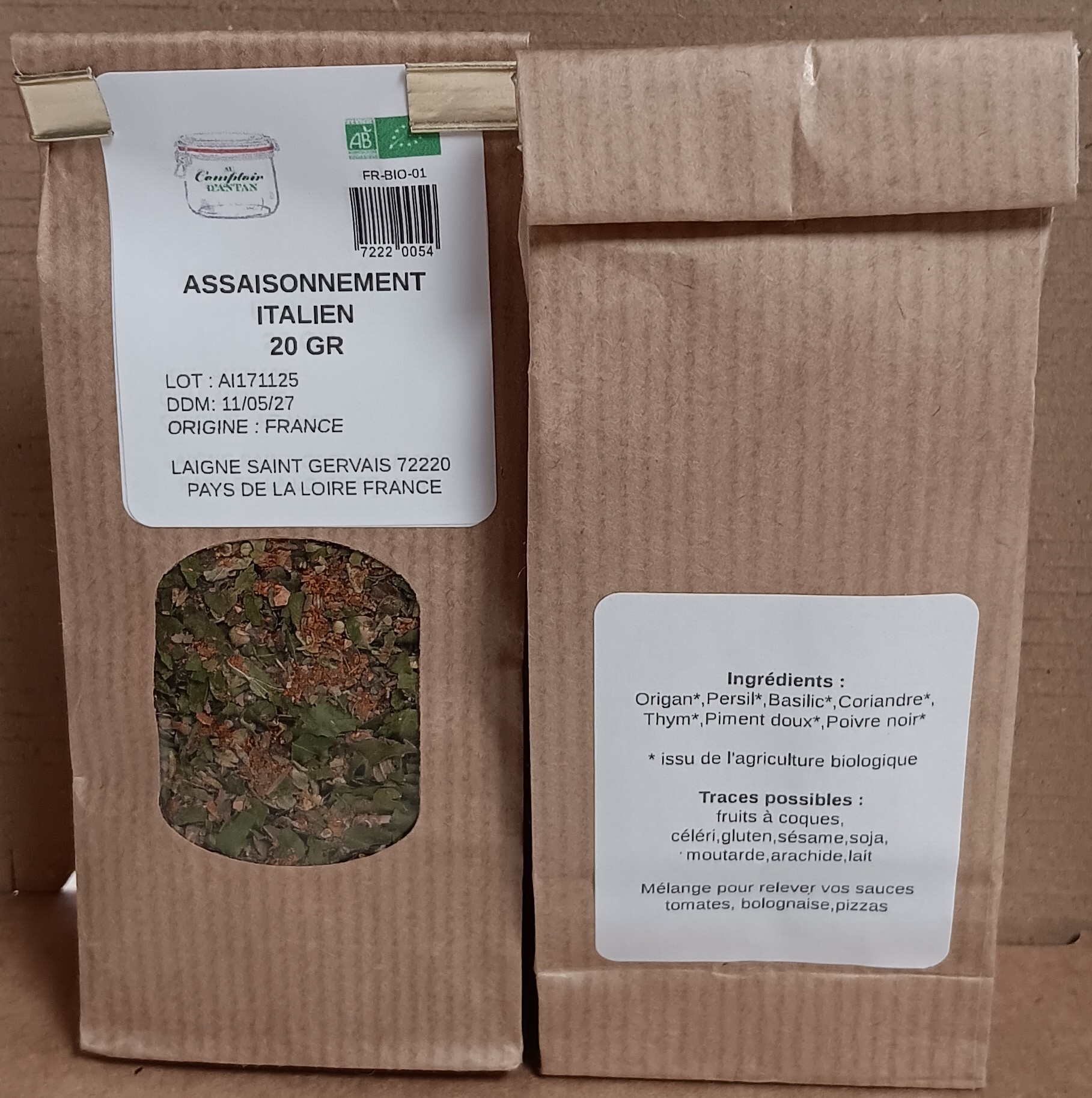 Assaisonnement Italien 20 gr