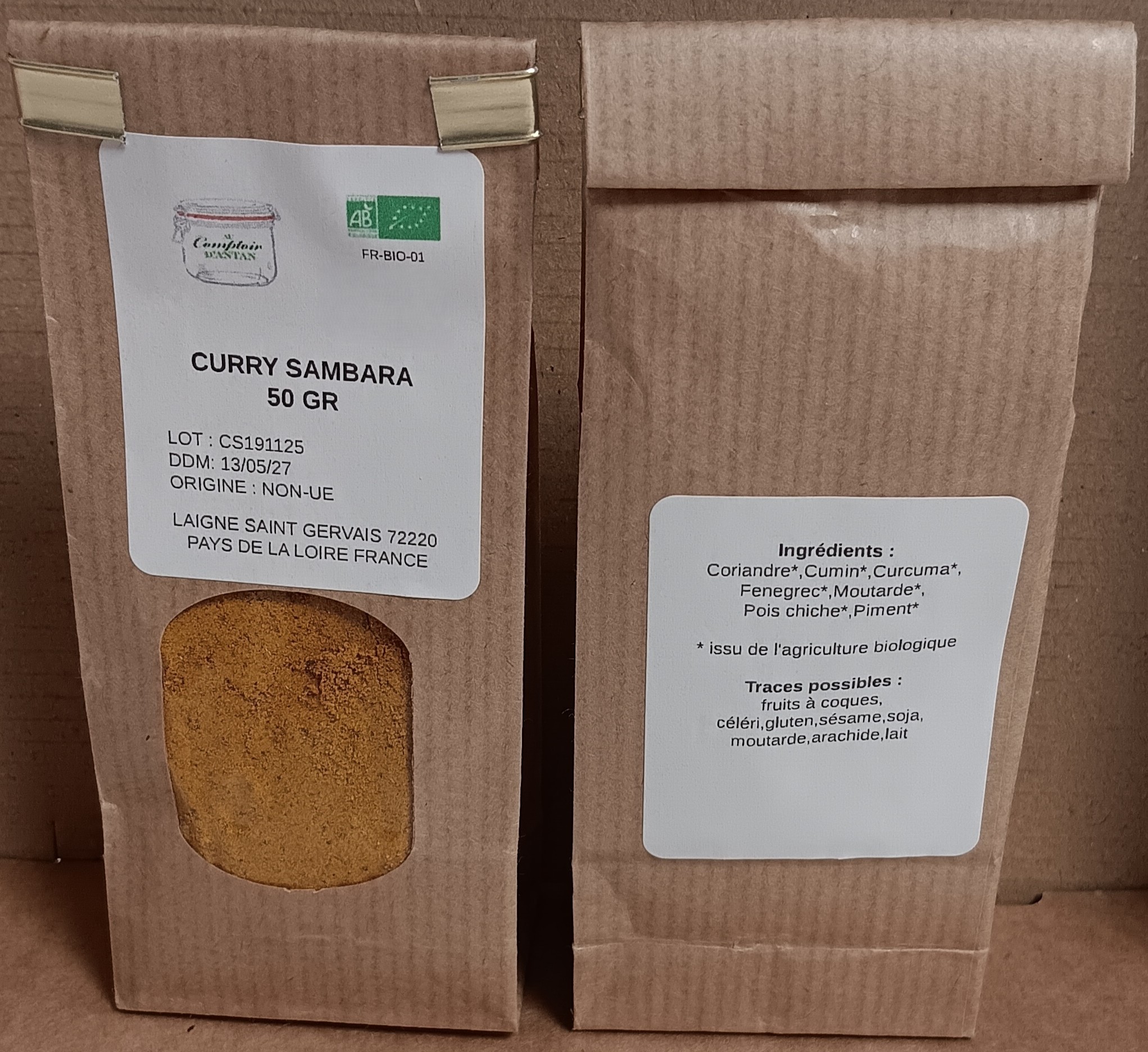 Curry sambara 50 gr bio